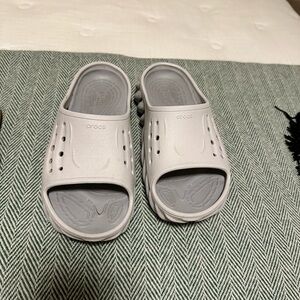 CROCS Gray Slide Sandals